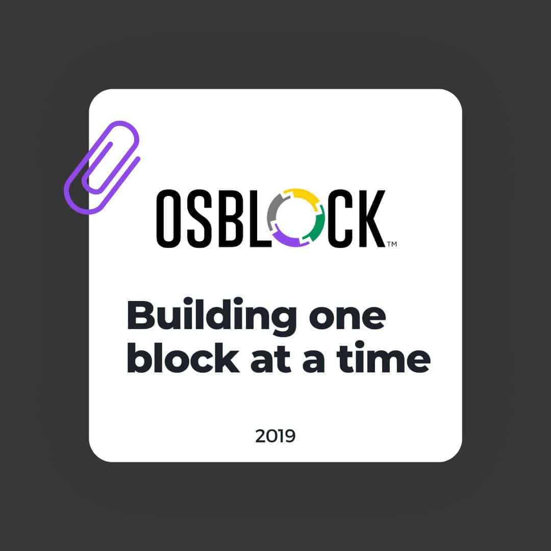 Building one block at a time