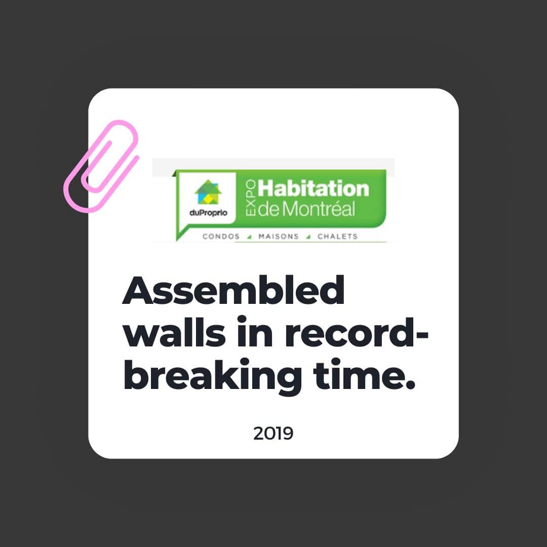 Assembled walls in record-breaking time