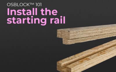 Install the starting rail